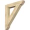 Ekena Millwork Traditional Slat Rough Sawn Bracket, Douglas Fir, 6"W x 38"D x 42"H BKT06X38X42TRA06RDF - alternate 1